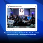 Na foto temos, uma arte realizada como se fosse um post no Instagram, que tem todos os colaboradores na foto.